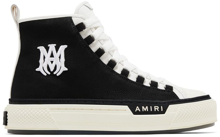 

Кроссовки Amiri M.A. Logo Court High 'Black White', черный