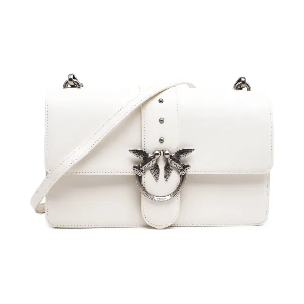 

Кожаная сумка через плечо Love One Pinko, белый
