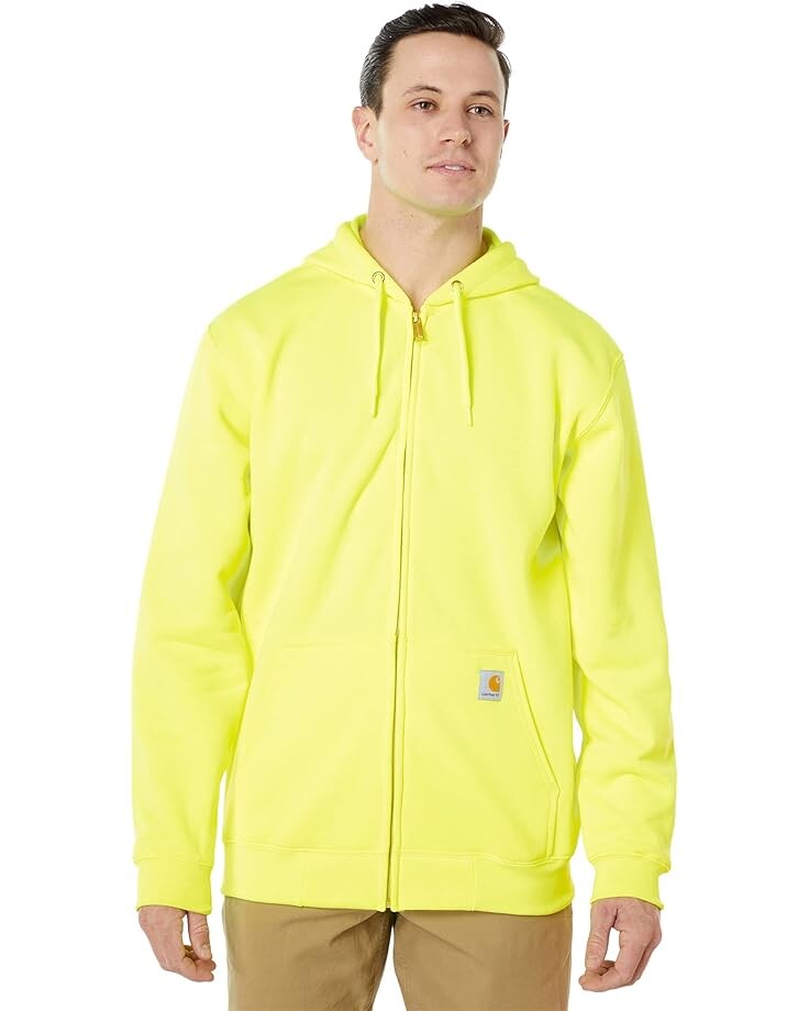 

Толстовка Carhartt MW Hooded Zip Front, цвет Brite Lime