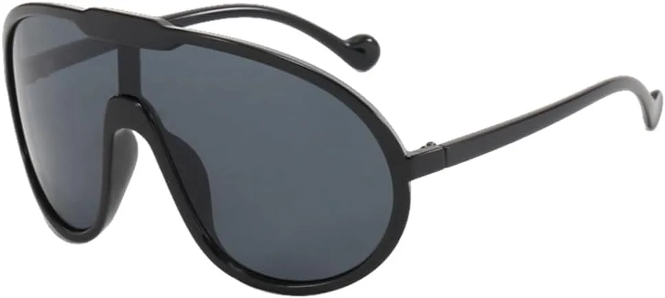 

Панк-костюм, большие солнцезащитные очки для женщин, винтажные хип-хоп, большие солнцезащитные очки для мужчин, модные роскошные очки унисекс LVTFCO, Black Gray