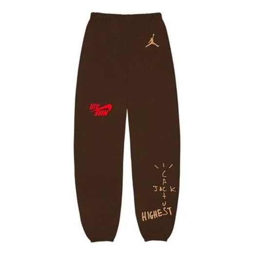 

Спортивные брюки Travis Scott Cactus Jack x Jordan Highest Sweatpant 'Brown', коричневый