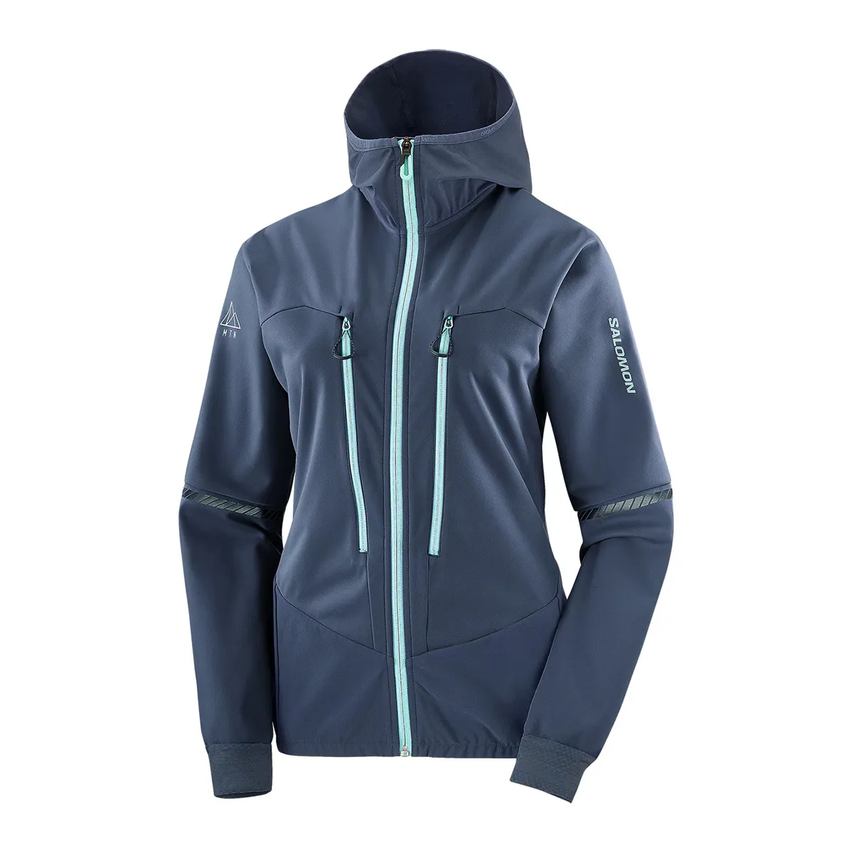 

Женская куртка Mtn Soft Shell W Salomon Ветровка, цвет Petróleo