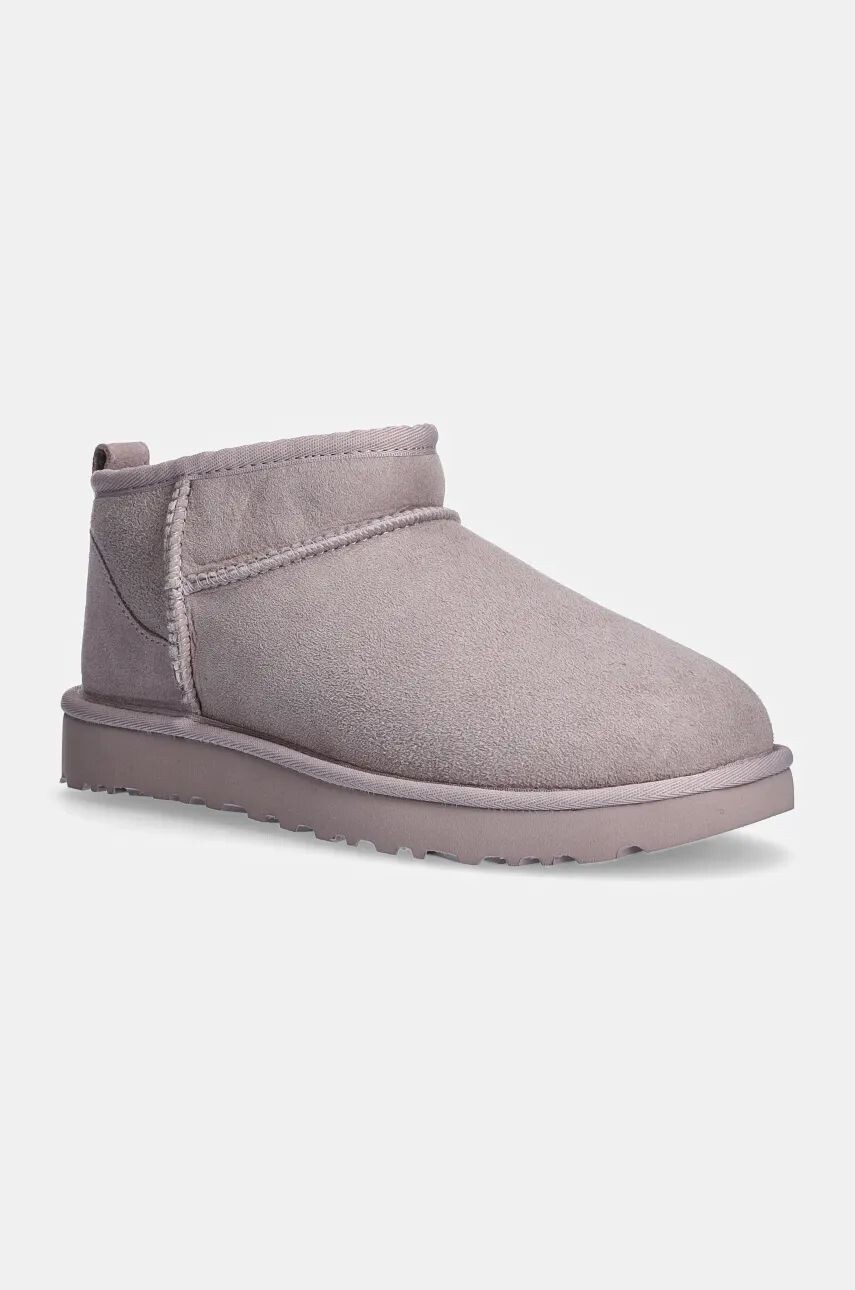 

Замшевые зимние ботинки UGG Classic Ultra Mini, фиолетовый