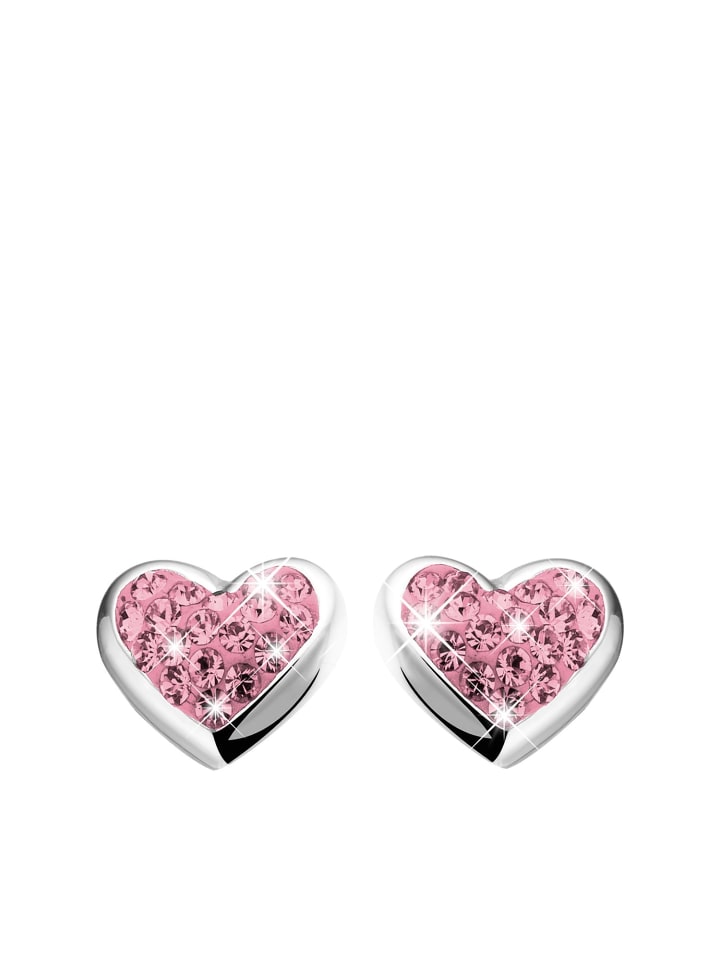 

Lucardi Серьги в форме сердца из серебра 925 пробы