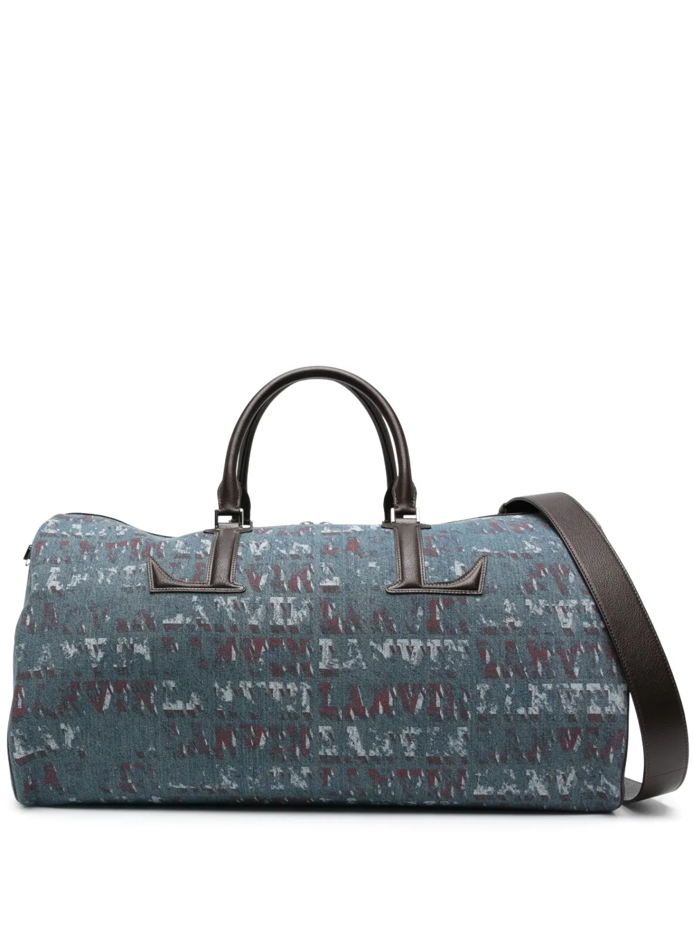 

Джинсовая дорожная сумка с монограммой из коллаборации с Future Lanvin, синий