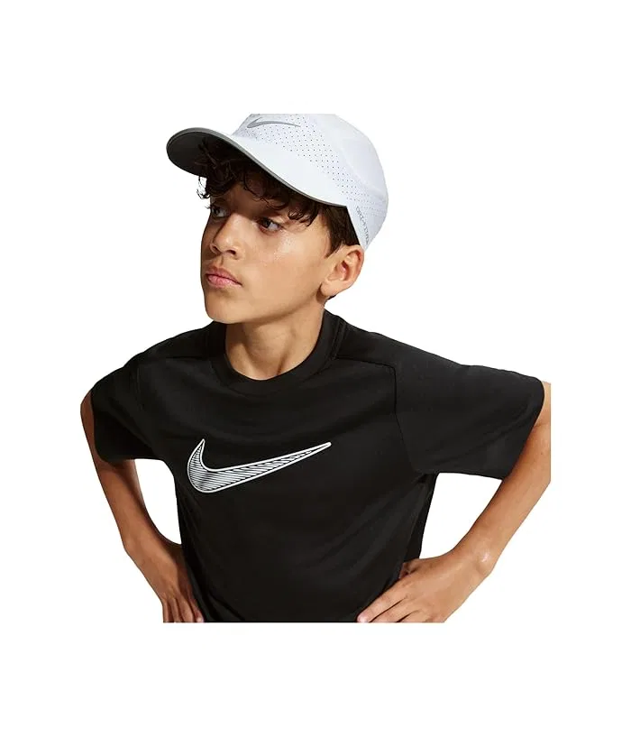 Футболка Dri-FIT Multi Short Sleeve Top Hybrid Nike Kids, Black/White — фото 3
