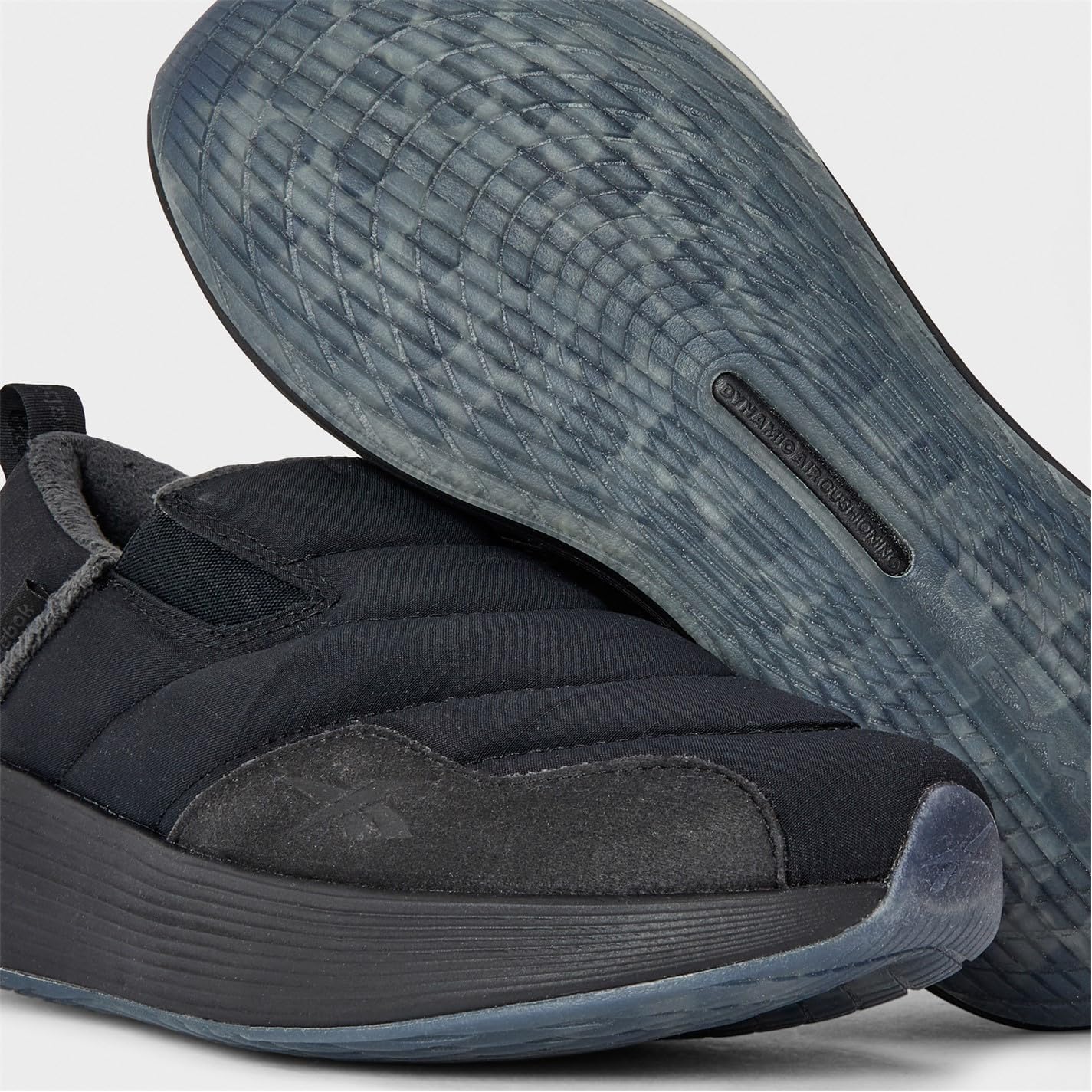 Мужские зимние прогулочные кроссовки Reebok DMX Comfort Slip ON, черный/серый — фото 3