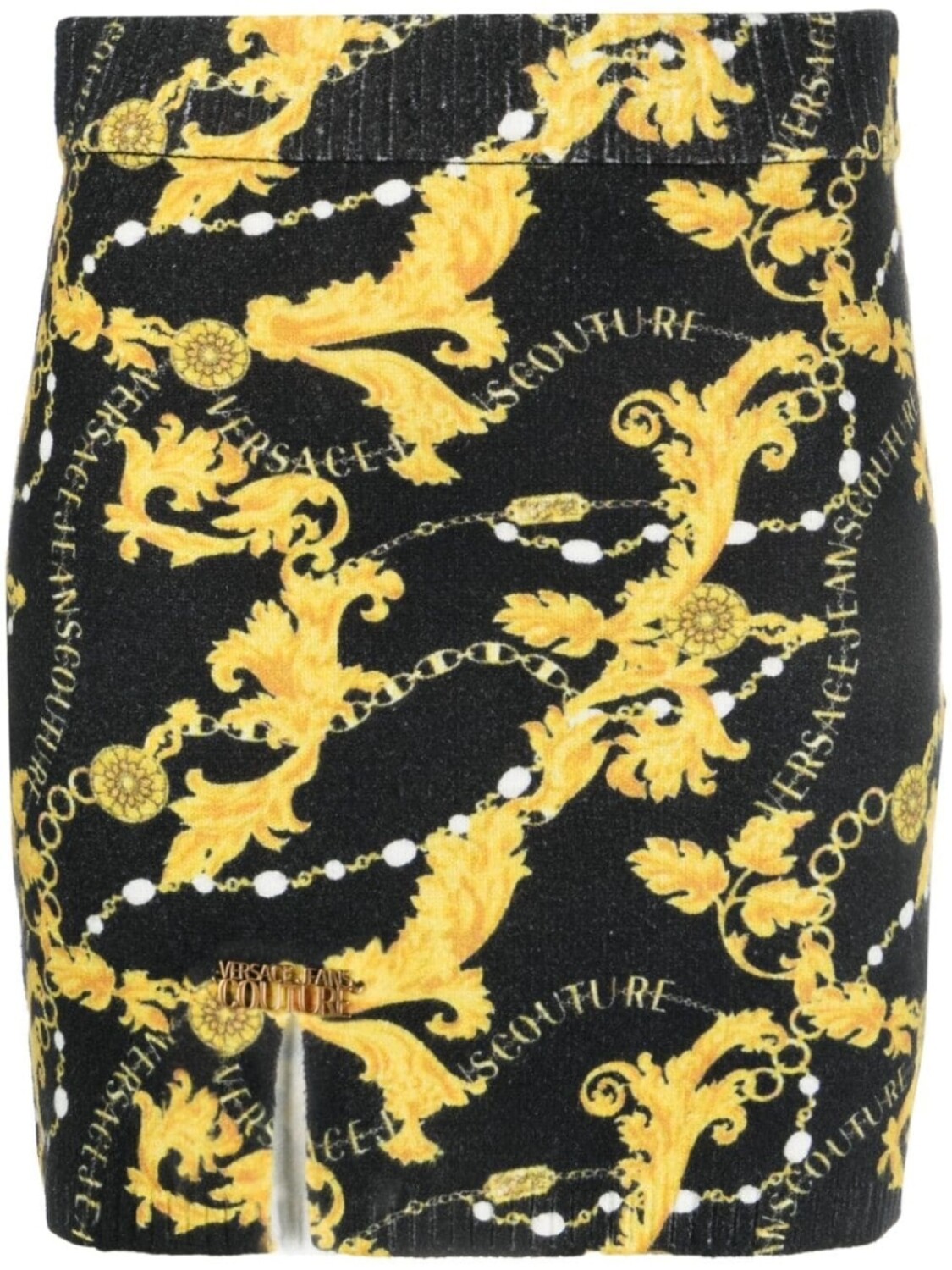 

Versace Jeans Couture юбка мини с принтом Chain Couture, черный