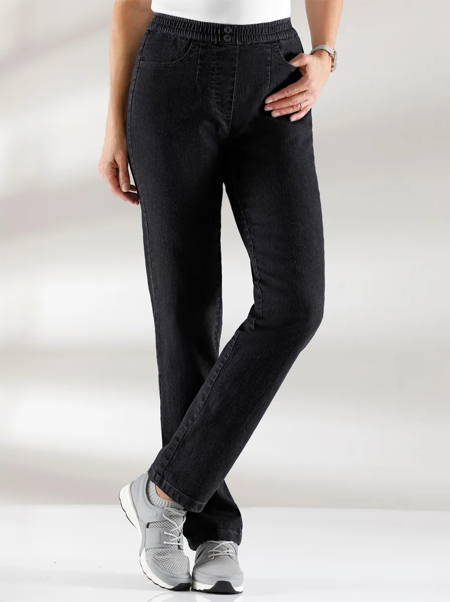 

Джинсы Classic Basics с эластичной талией (1 шт.), черный