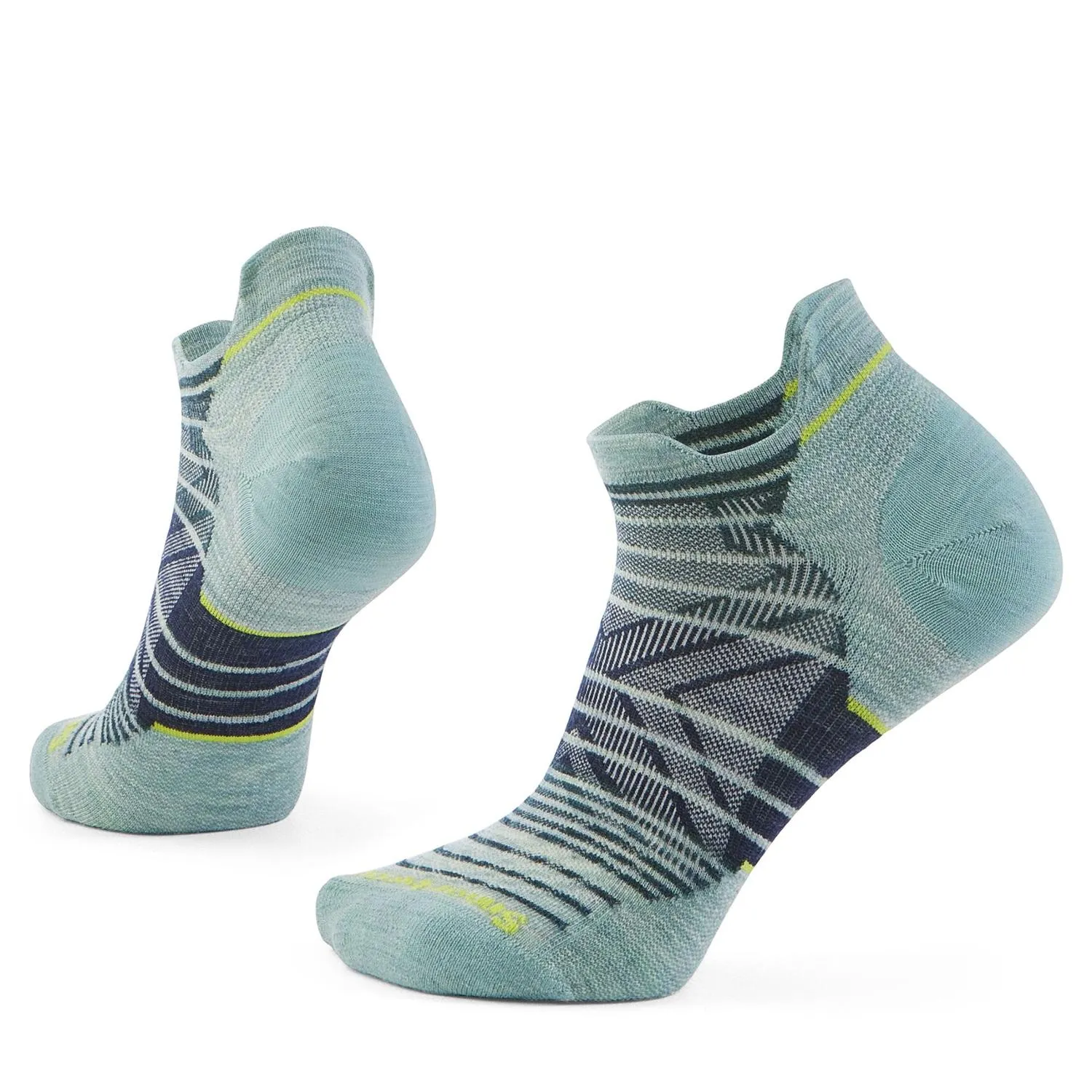 

Беговые носки с нулевой амортизацией и полосками Smartwool, Frosty Green