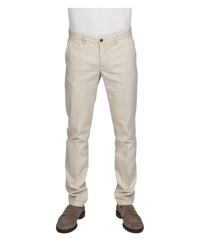 

Льняные брюки-уздечка для мужчин Briglia, бежевый