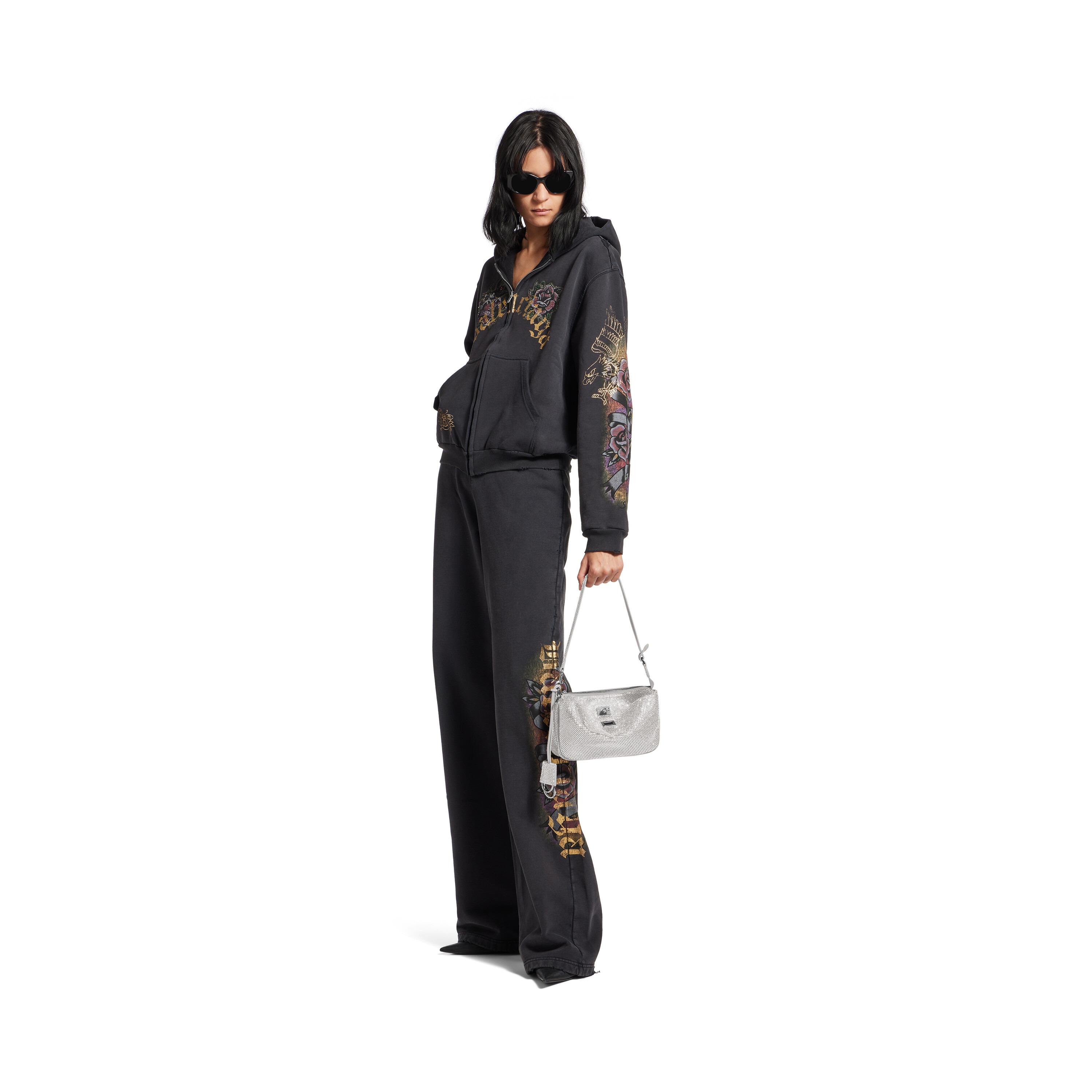 

Сумка-кошелек Rodeo Sling BALENCIAGA, дымчато-серый