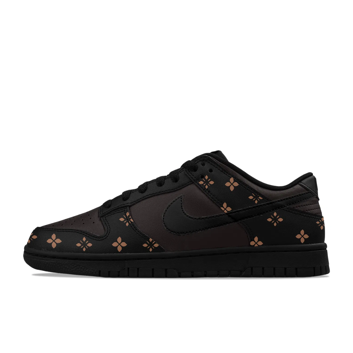 Кроссовки кожаные Nike Dunk Low Black Brown — фото 3