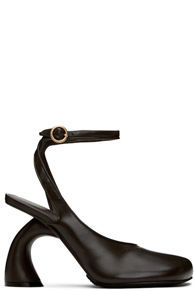 Коричневые асимметричные туфли Dries Van Noten