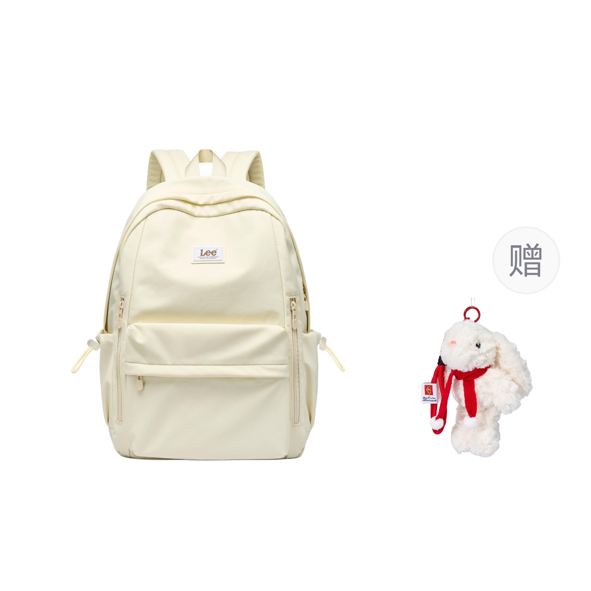 

Тканевый рюкзак унисекс разноцветный Lee, cream белый+lucky rabbit charm