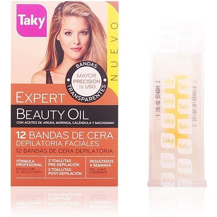 

Полоски для депиляции с косметическим маслом, 200 г, 12 шт., Taky