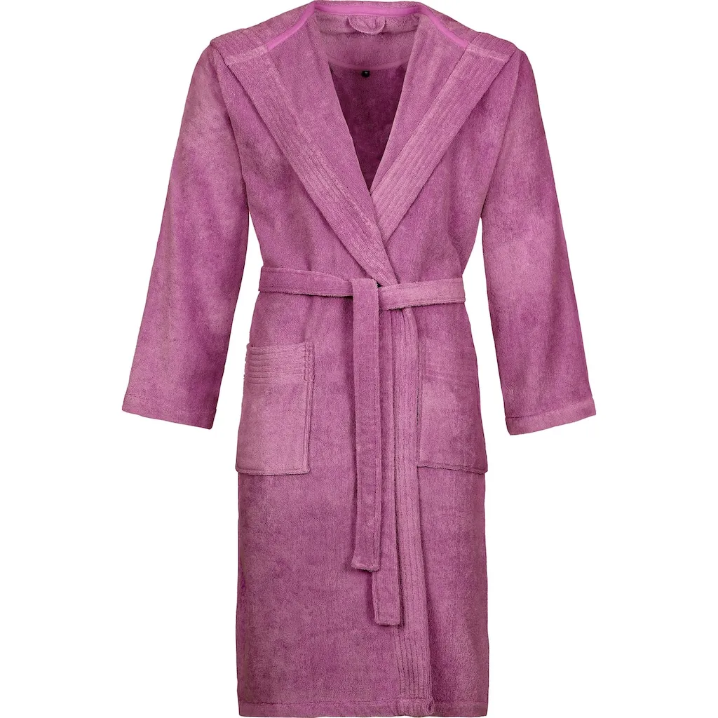 

Ванный халат унисекс Vegan Life, идеален для сауны и СПА, гостиничный халат, утренний халат, 1 шт., для женщин и мужчин, с капюшоном, ВЕГАН Vossen, Blackberry