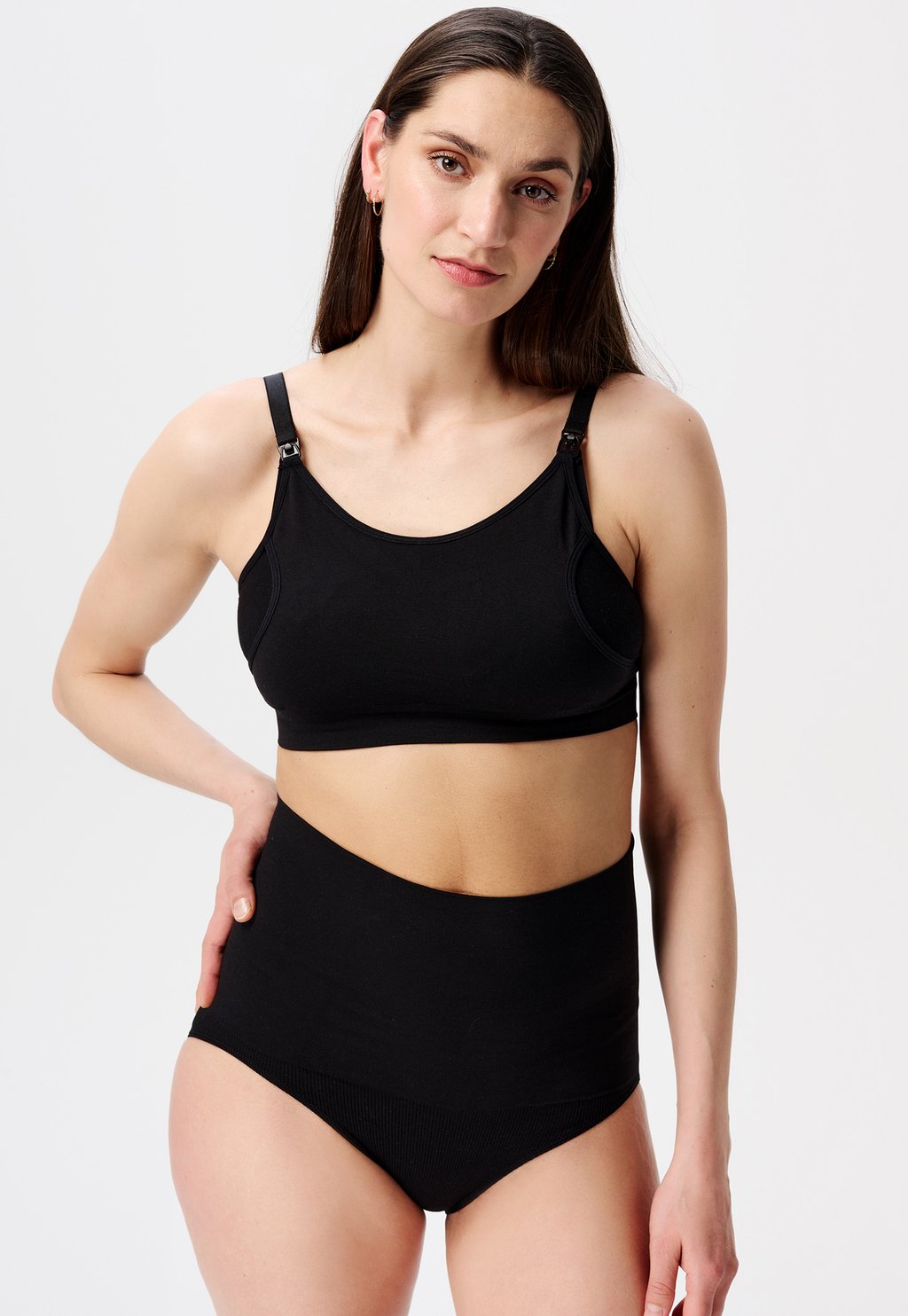 

Бюстье NOPPIES MATERNITY ESSENTIALS SEAMLESS PUMPING AND NURSING BRA MAE SENSIL BREEZE, черный
