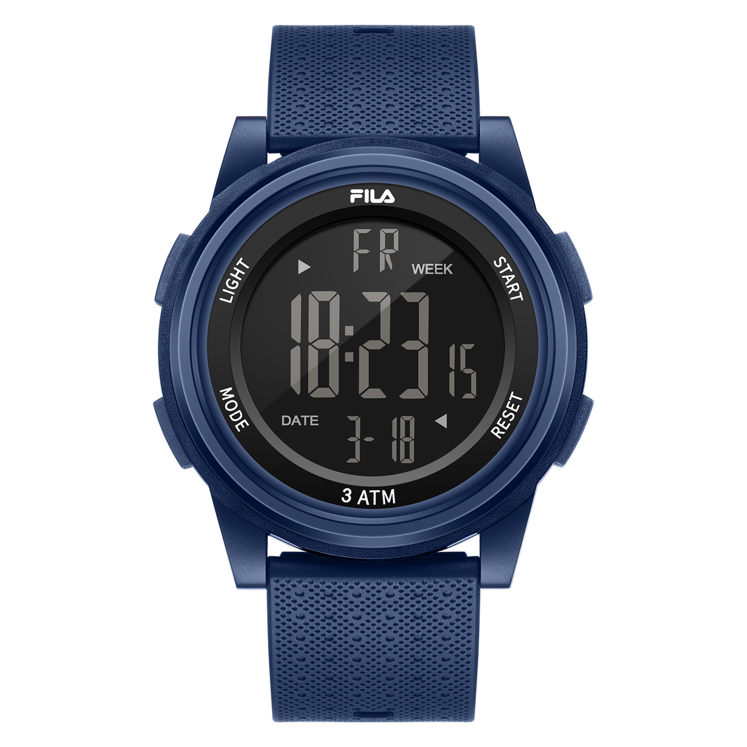 

FILA Наручные часы электронный механизм пластиковый корпус минеральное стекло ремешок 49 мм серый циферблат унисекс