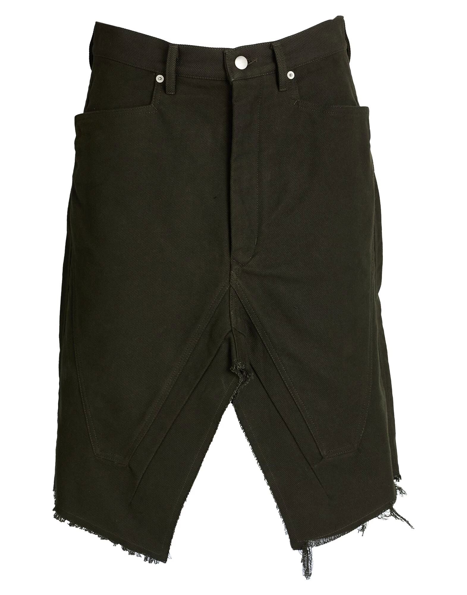 

Юбка миди Rick Owens, темно-зеленый