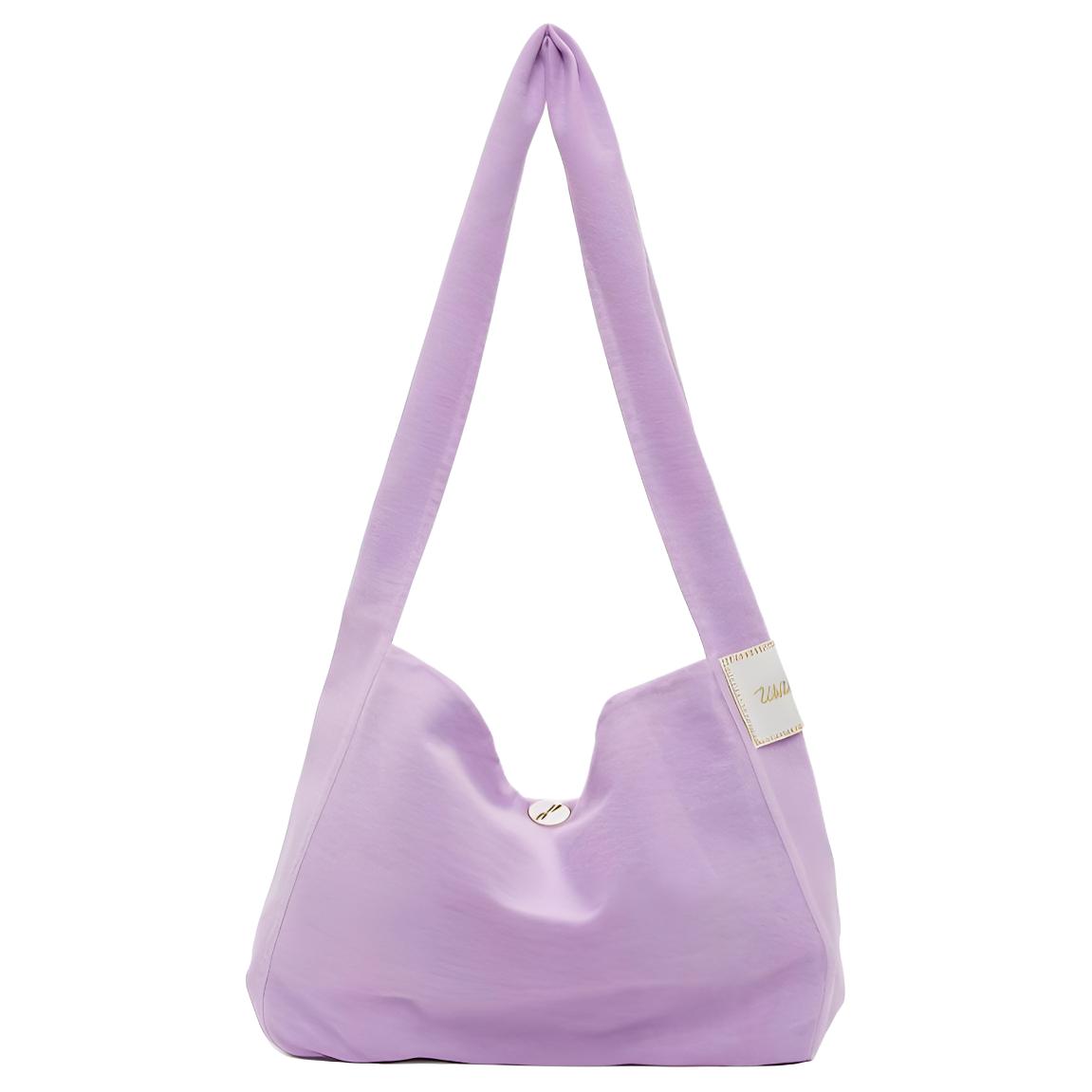 

WE11DONE Хлопковая и холщовая сумка через плечо унисекс фиолетовая