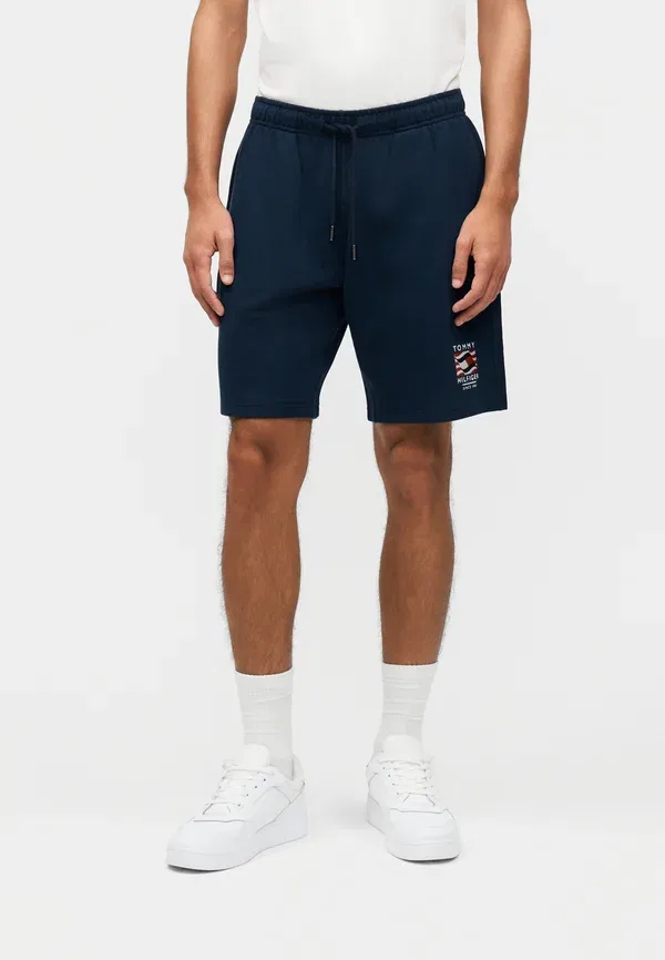Спортивные штаны Tommy Hilfiger Box Flag Americana Capsule Tracksuit Bottoms, угольно-синий