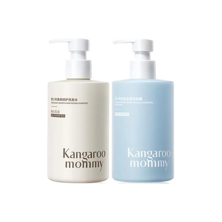 Набор для ухода за волосами Teenagers Laundry & Care из 3 предметов Kangaroo Mommy, Set of 3 (Shampoo+Shower Gel+Hair Care)-Gift Not Included — фото 4