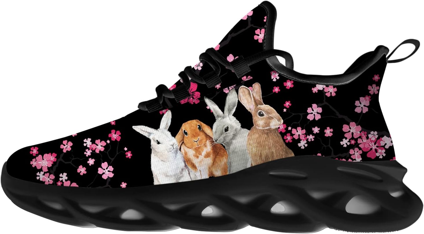 

Пасхальные кроссовки Ciadoon для мужчин и женщин, для бега по шоссе, спортивной ходьбы, тенниса, с клевером. Подарки для мальчика и девочки, Multicolor