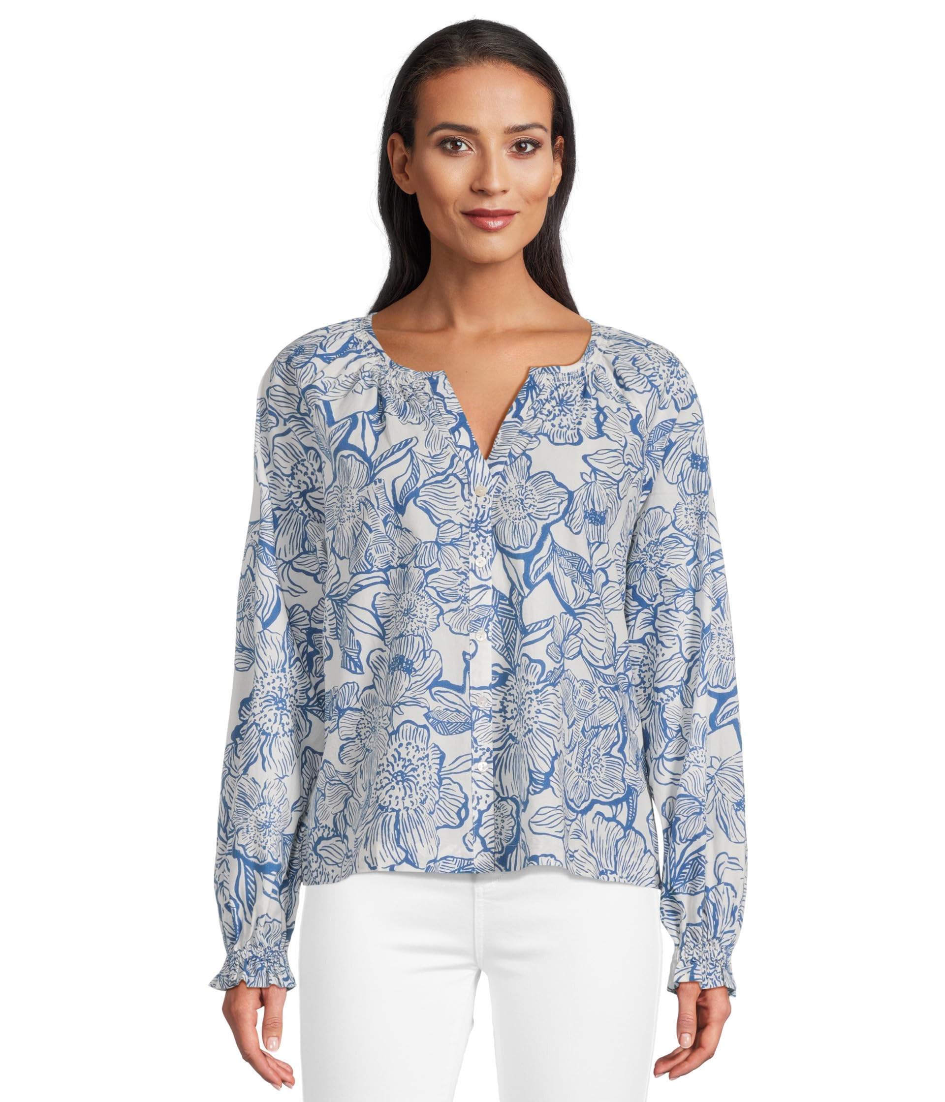 

Топ Lilly Pulitzer Aldina Top, цвет Coconut Unforgettable