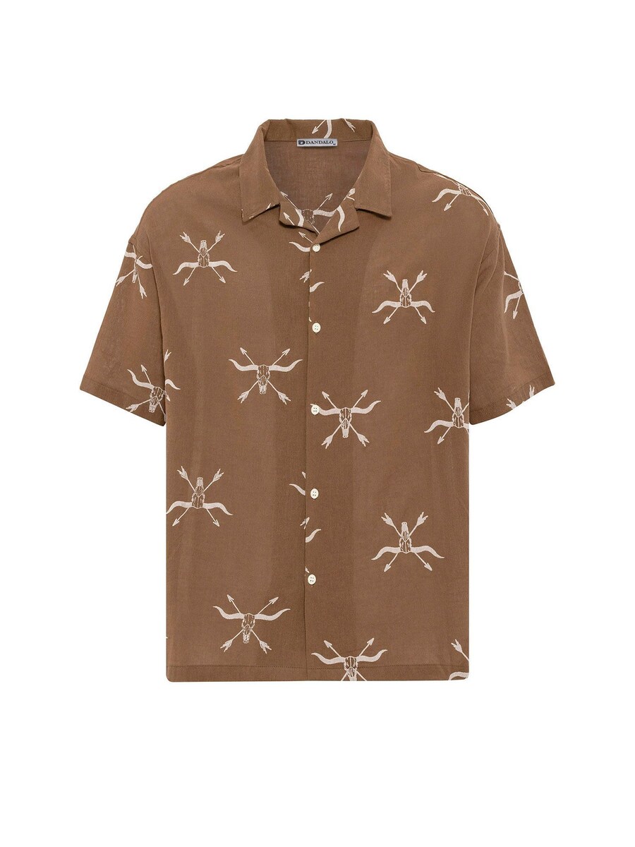 

Рубашка на пуговицах Comfort fit Dandalo, коричневый