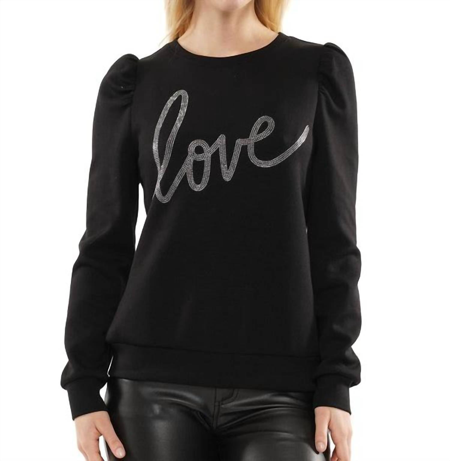 

Толстовка Love Script черного цвета Why Dress