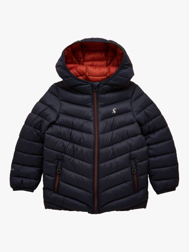 

Детское утепленное пальто Carin с капюшоном в цвете navy Joules, Navy