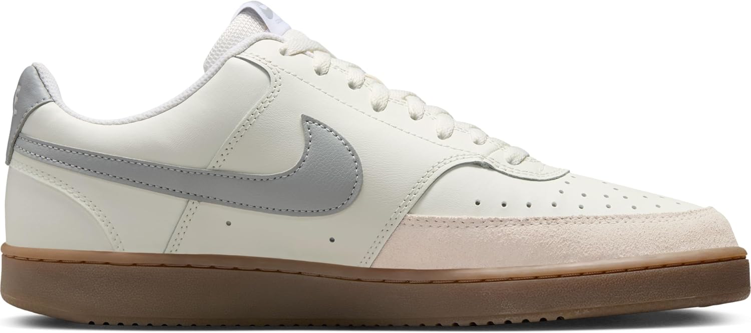 Мужские кроссовки Nike Court Vision Low, белый/коричневый/серый/светло-серый/светло-коричневый — фото 3