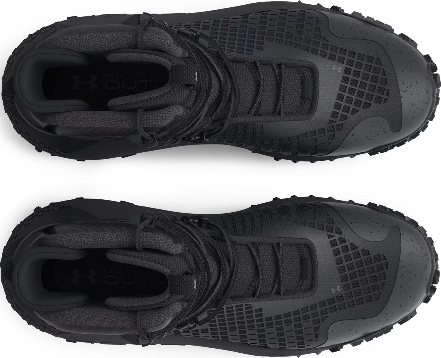 Водонепроницаемые ботинки Under Armour HOVR Dawn 2.0, легкие и дышащие, амортизация HOVR, подошва с высоким сцеплением, прочная и удобная обувь для походов (3025573), Black/Ultimate Black/Anthracite — фото 2
