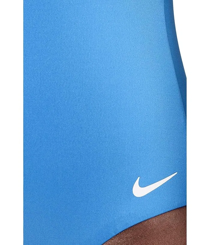 Купальник слитный V-образный вырез Nike, Blue Crystal — фото 4