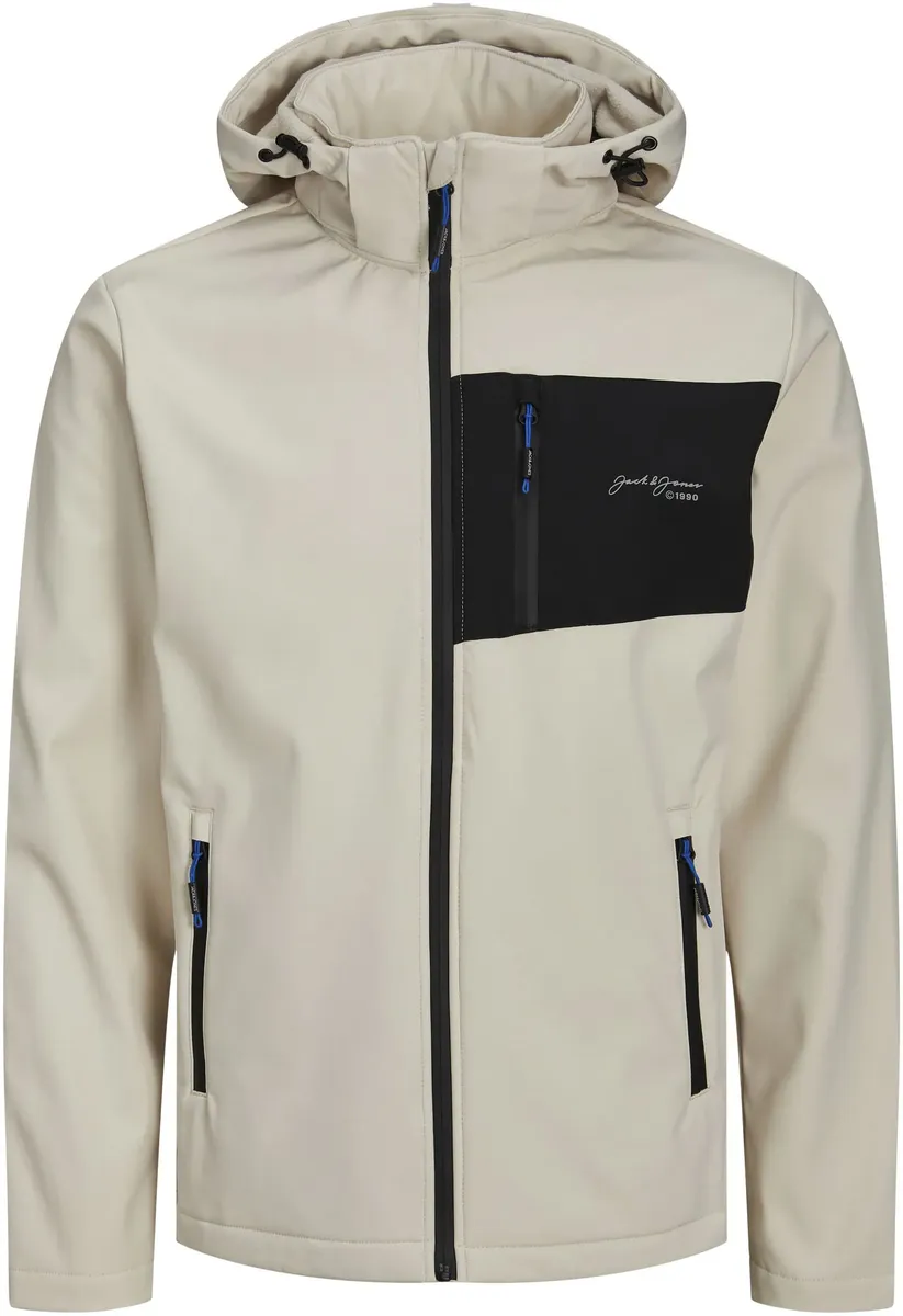 

Куртка из софтшелла Jack & Jones "JJ JJTYSON SOFTSHELL JACKET", с капюшоном, цвет Moonbeam