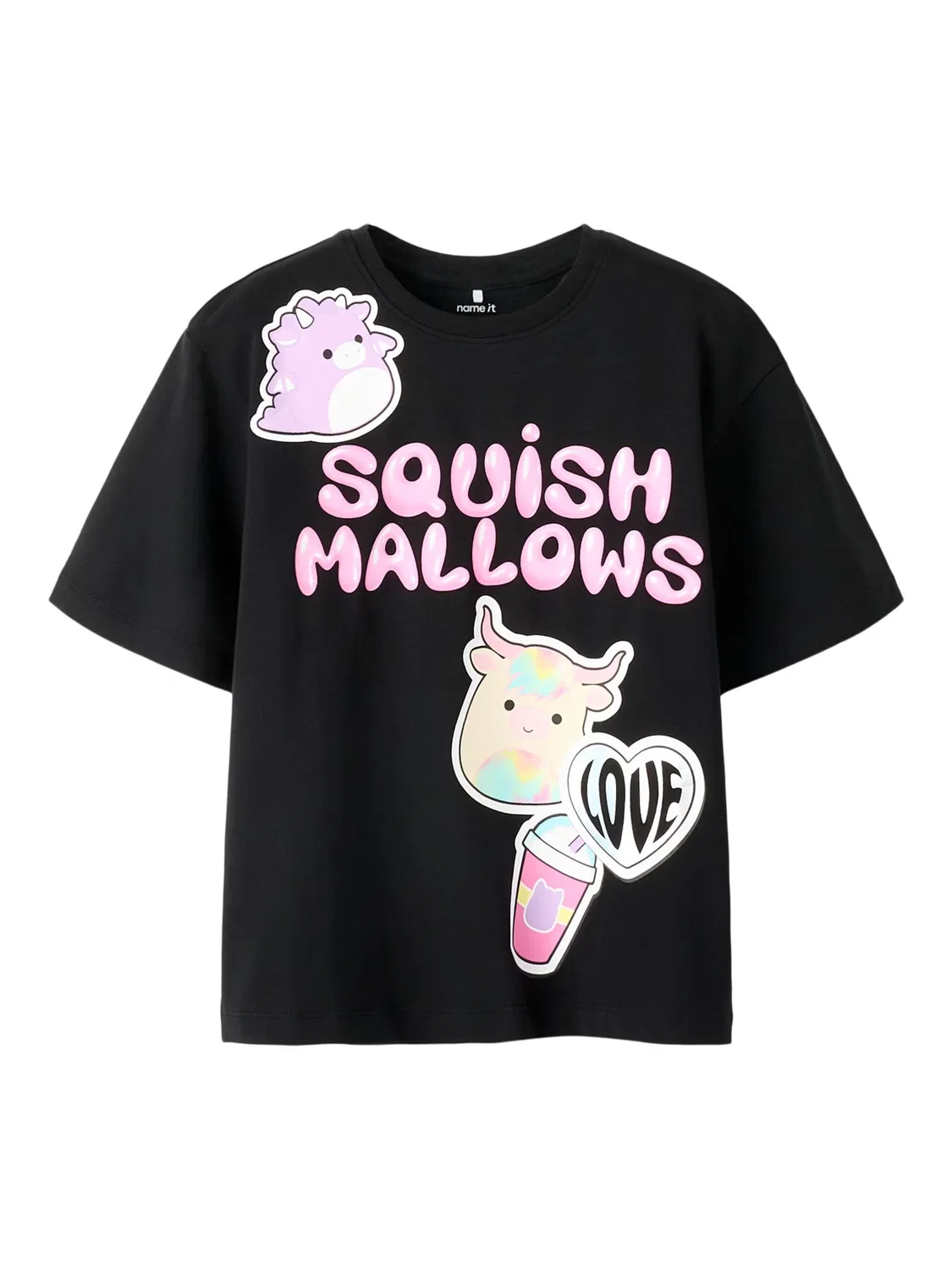 Футболка Name It Squishmallows черного цвета