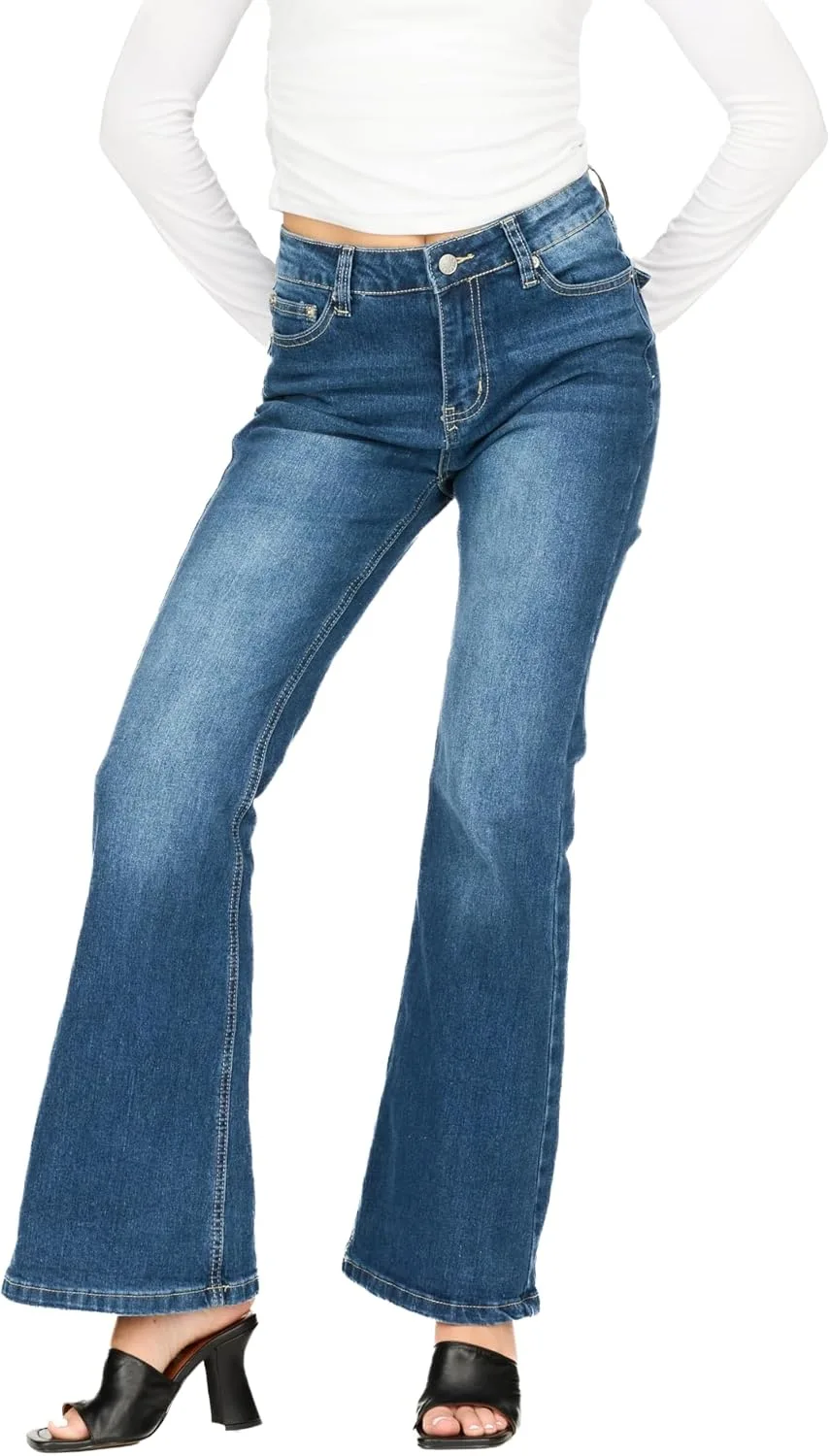 

Forever 21 женские джинсы flare high-rise slim fit stretch в стиле retro y2k