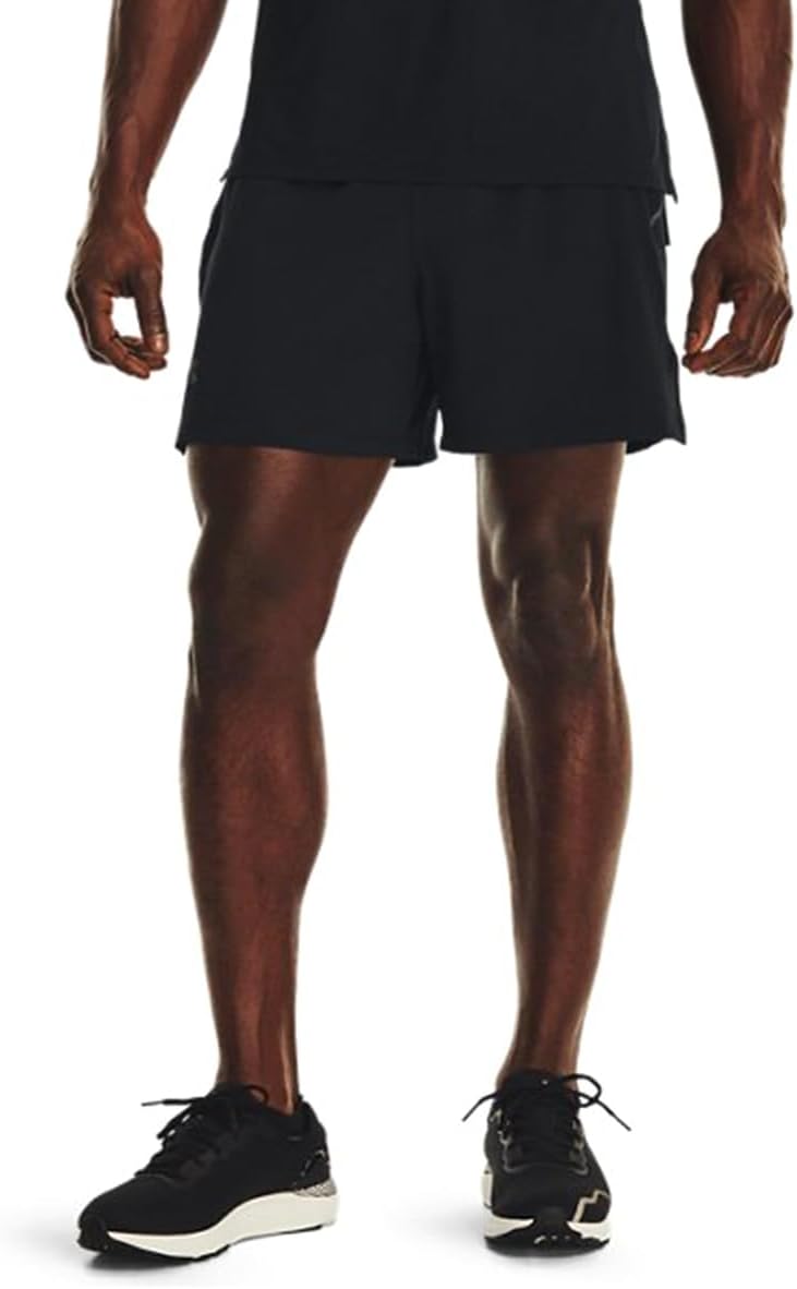 

Under Armour мужские шорты UA Launch Elite 5in - ультралегкая и эластичная ткань, Black/Reflective