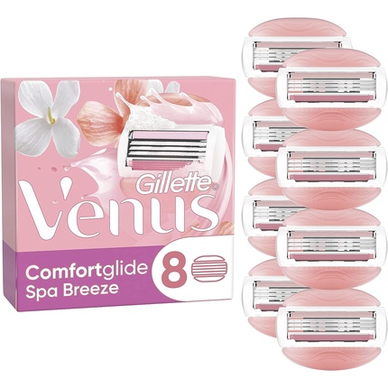 

Лезвия для бритвы Venus Comfortglide Spa Breeze для женщин, 8 сменных стержней, Gillette