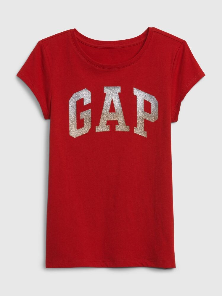 

Детская футболка с логотипом Gap, красный