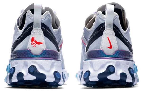 Кроссовки реагируют на элемент 55 Nike, белый — фото 4