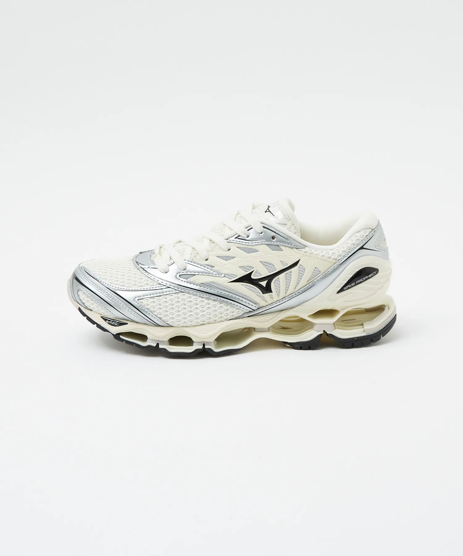 Унисекс кроссовки Wave Prophecy LS MIZUNO с сеткой и логотипом чёрные — фото 3