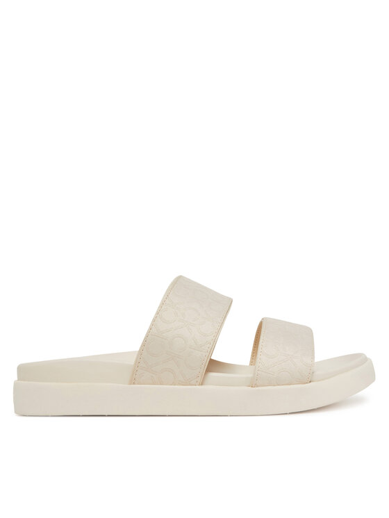 Мюли Flat Slide Jacq HW0HW02486 Calvin Klein, экрю