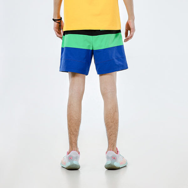Шорты colorblock cartoon pattern sports lacing woven shorts black blue Nike, синий — фото 4
