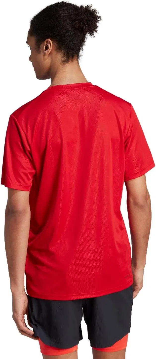 Футболка для тренировок adidas, Better Scarlet/Black — фото 3