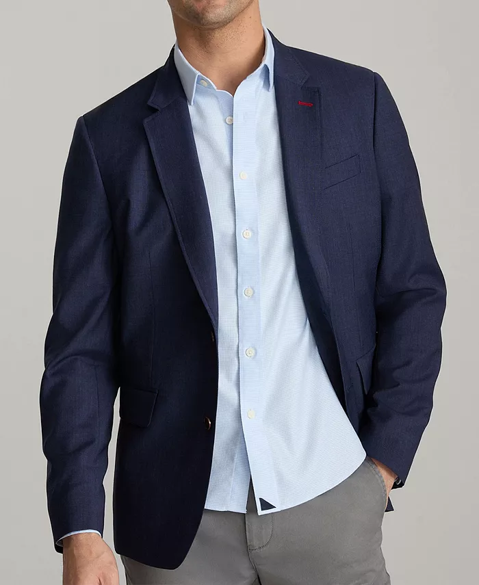 

Мужской спортивный пиджак Beasley из итальянской шерсти Untuckit, синий