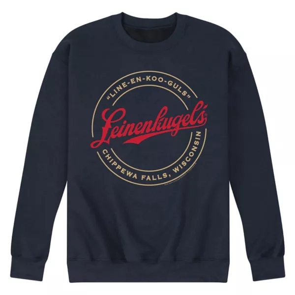 

Мужская флисовая толстовка с логотипом Leinenkugel Licensed Character, синий