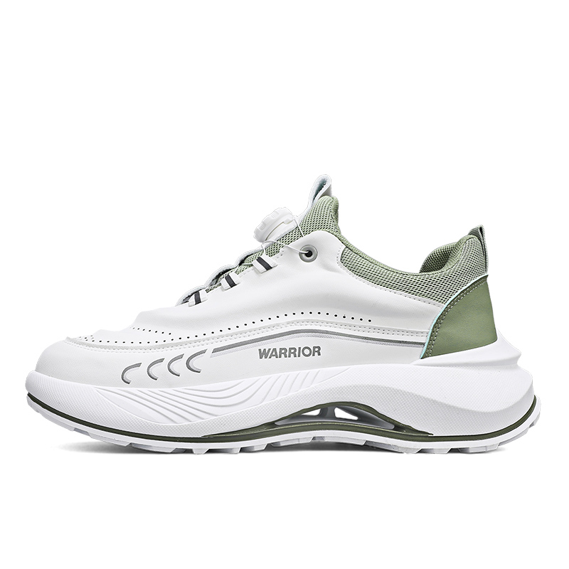 

Мужские кроссовки Warrior низкие черные, бежево-зеленые