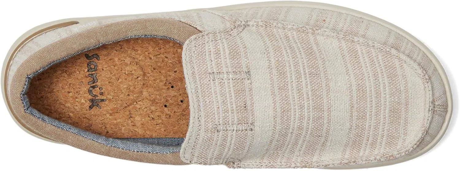 Мужские лоферы Sanuk Hangout Lite Stripe, Oat Stripes — фото 2